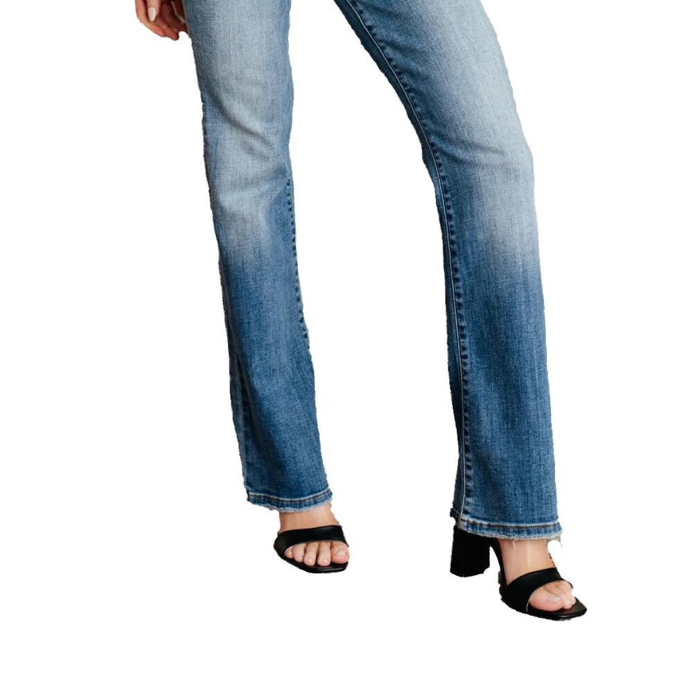 GENEVIEVE MID RISE VINTAGE BOOTCUT JEANS by JUDY BLUE - Picture 7 of 8